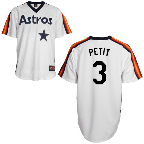 Gregorio Petit #3 Youth Baseball Jersey-Houston Astros Authentic Home Alumni Association MLB Jersey